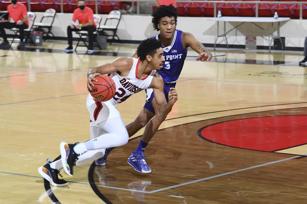 Davidson takes on High Point in non-conference basketball action at Belk Arena on Wednesday, November 25, 2020 in Davidson, North Carolina.