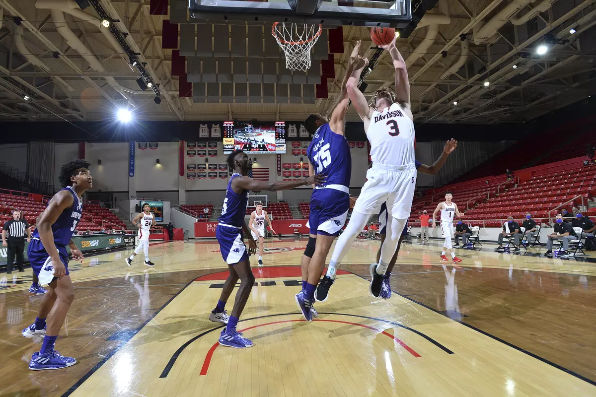 Davidson takes on High Point in non-conference basketball action at Belk Arena on Wednesday, November 25, 2020 in Davidson, North Carolina.