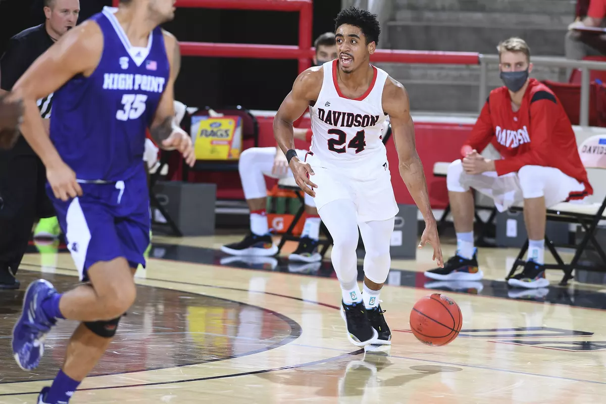 Davidson takes on High Point in non-conference basketball action at Belk Arena on Wednesday, November 25, 2020 in Davidson, North Carolina.