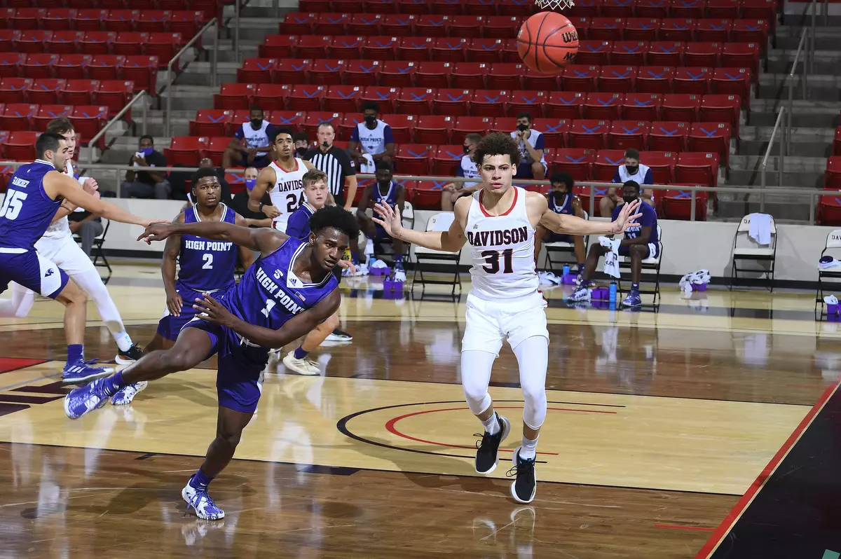 Davidson takes on High Point in non-conference basketball action at Belk Arena on Wednesday, November 25, 2020 in Davidson, North Carolina.