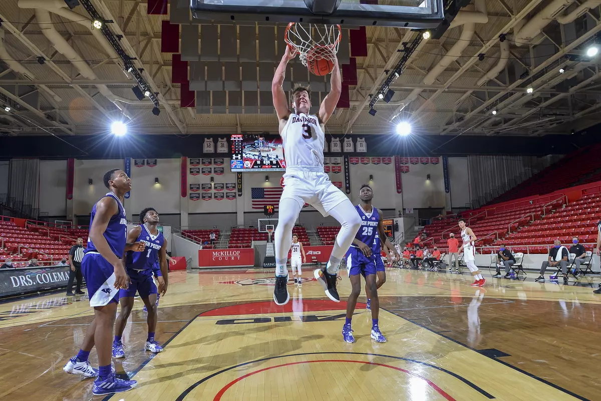 Davidson takes on High Point in non-conference basketball action at Belk Arena on Wednesday, November 25, 2020 in Davidson, North Carolina.