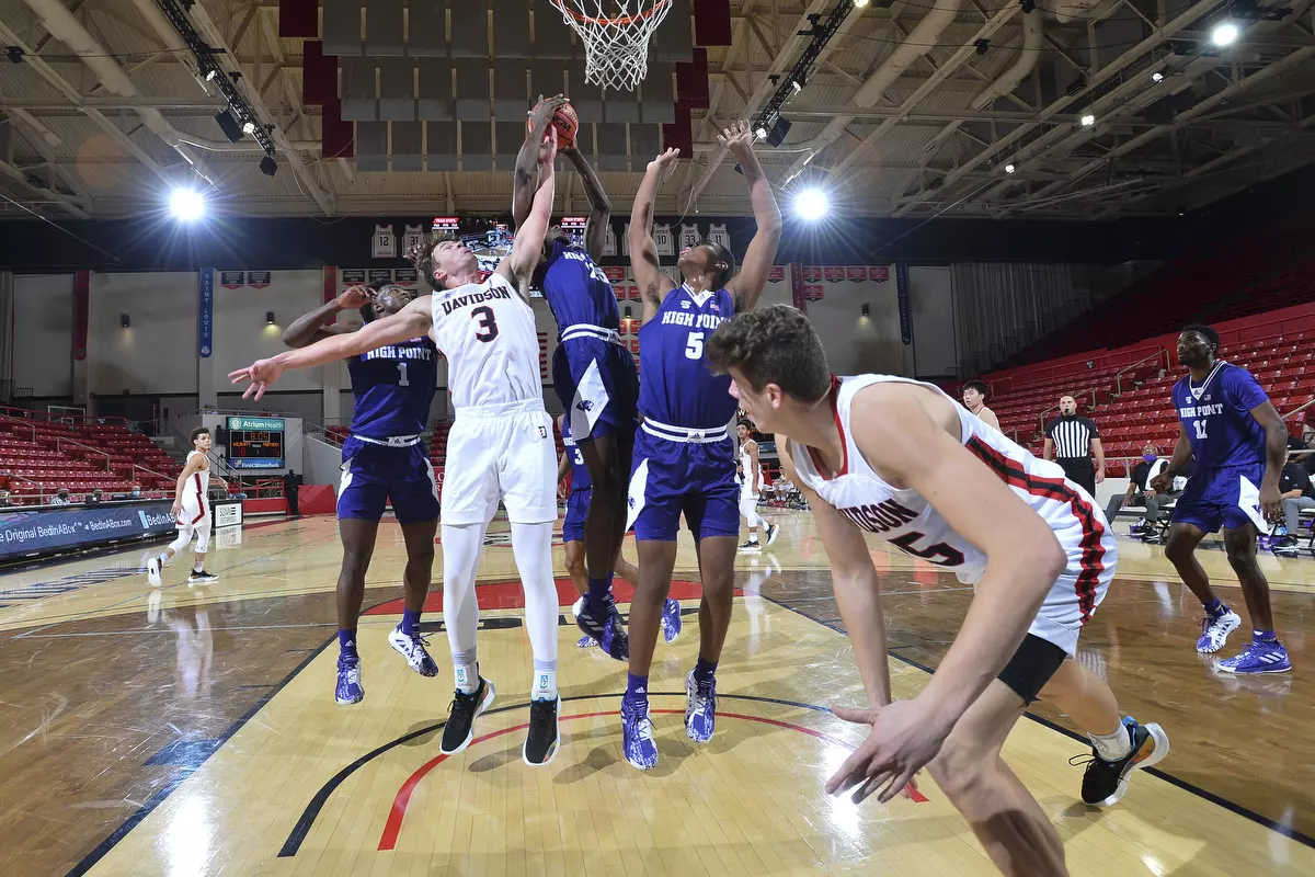 Davidson takes on High Point in non-conference basketball action at Belk Arena on Wednesday, November 25, 2020 in Davidson, North Carolina.