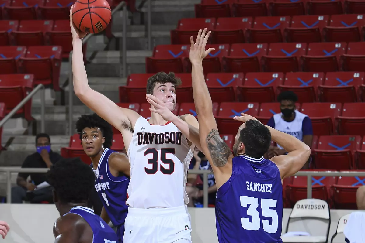 Davidson takes on High Point in non-conference basketball action at Belk Arena on Wednesday, November 25, 2020 in Davidson, North Carolina.