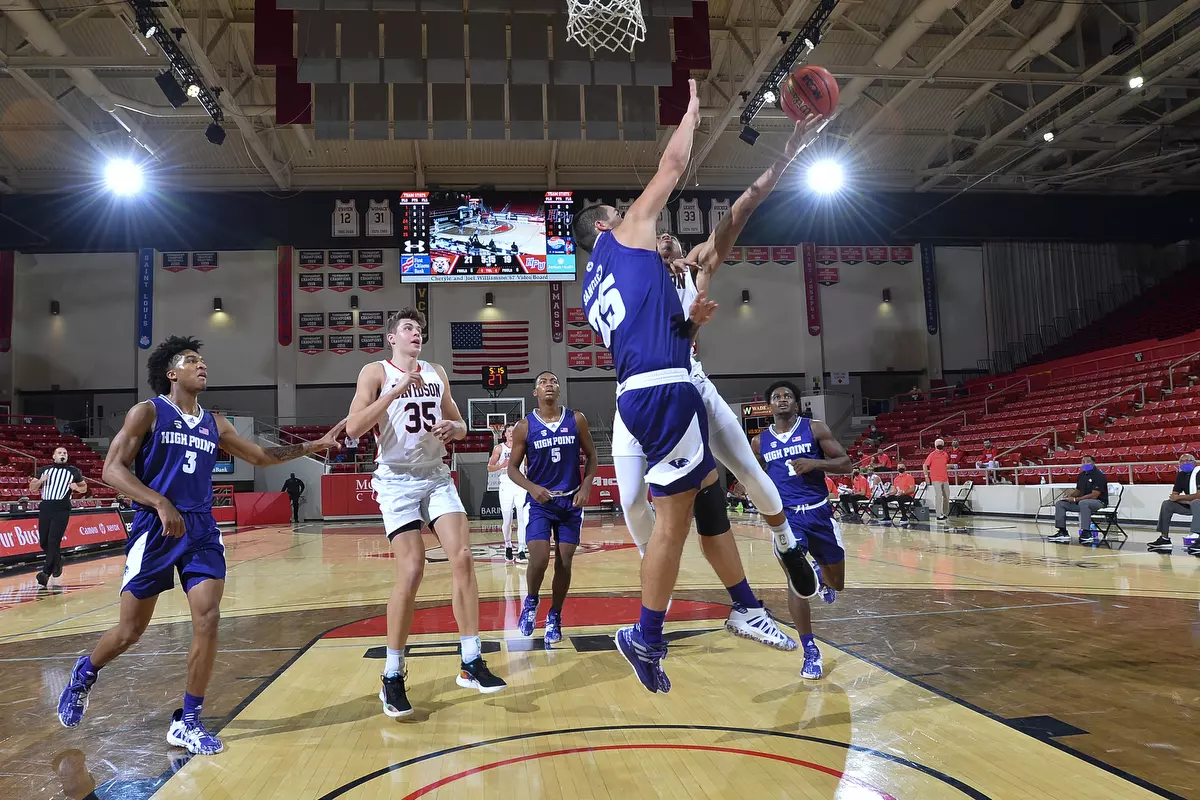 Davidson takes on High Point in non-conference basketball action at Belk Arena on Wednesday, November 25, 2020 in Davidson, North Carolina.