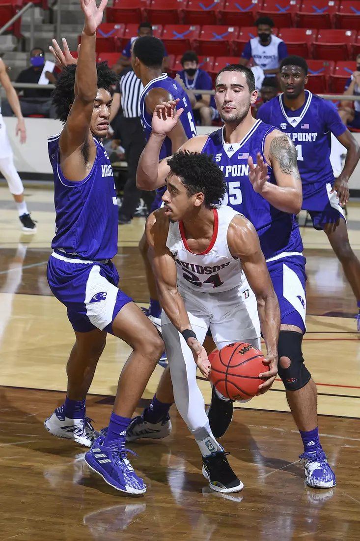 Davidson takes on High Point in non-conference basketball action at Belk Arena on Wednesday, November 25, 2020 in Davidson, North Carolina.