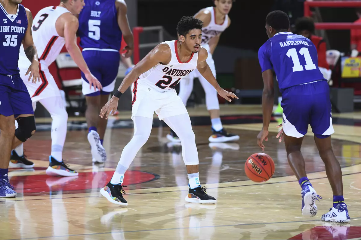 Davidson takes on High Point in non-conference basketball action at Belk Arena on Wednesday, November 25, 2020 in Davidson, North Carolina.