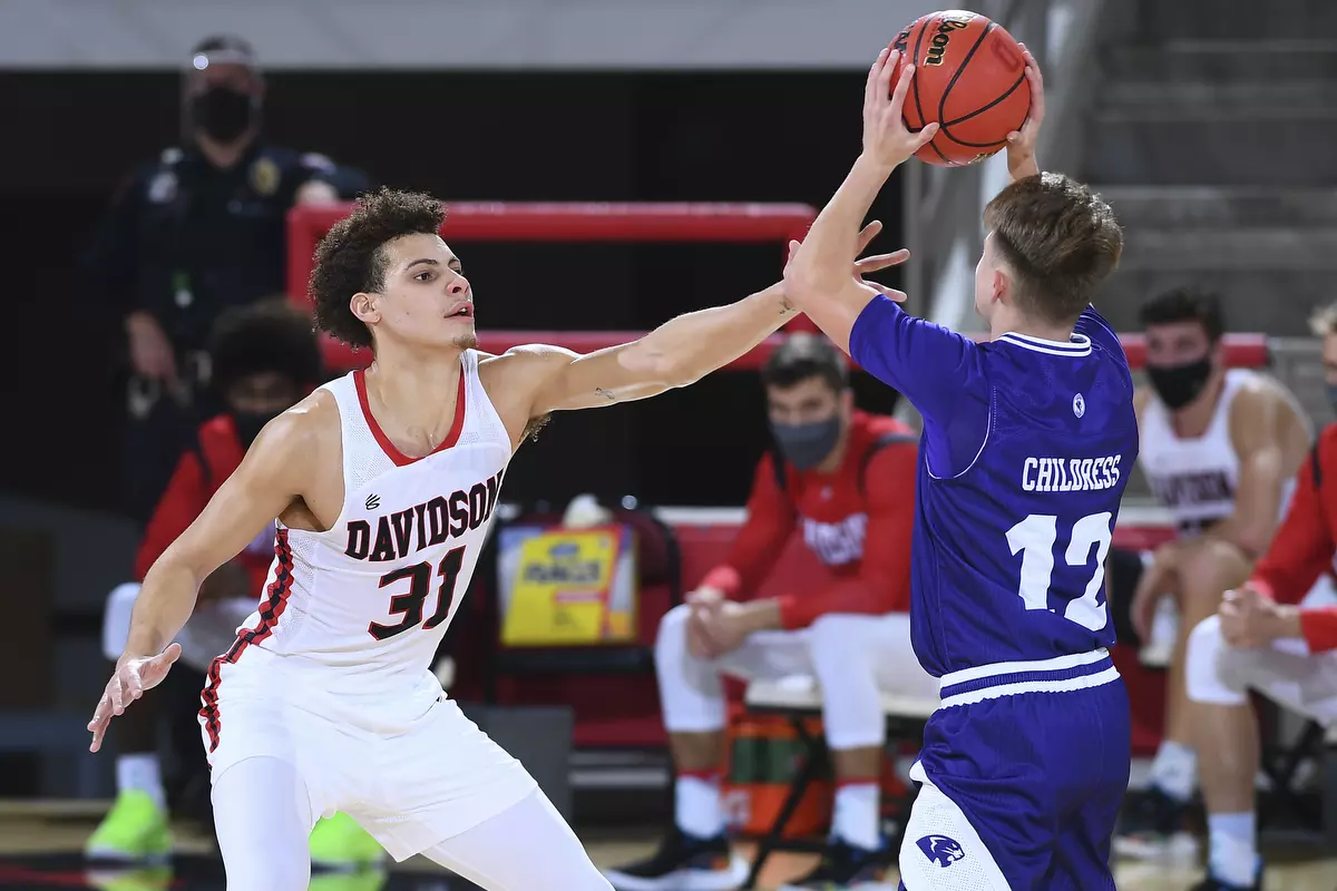 Davidson takes on High Point in non-conference basketball action at Belk Arena on Wednesday, November 25, 2020 in Davidson, North Carolina.