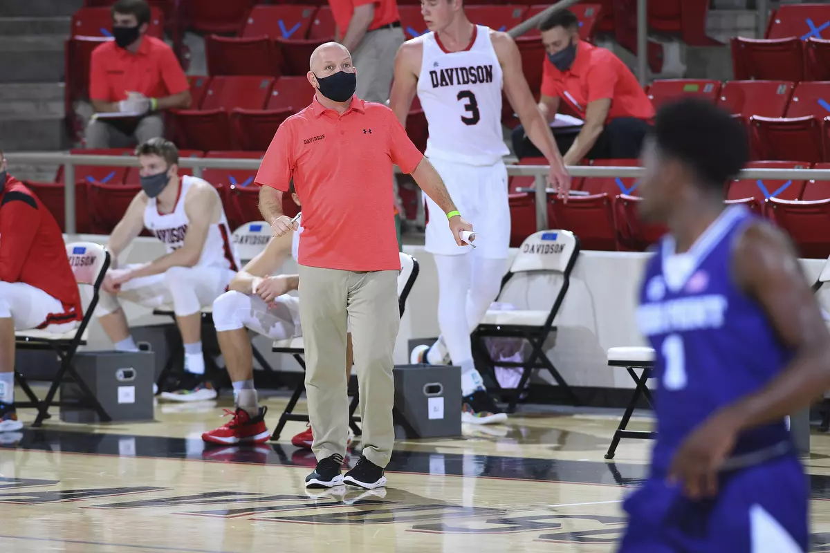 Davidson takes on High Point in non-conference basketball action at Belk Arena on Wednesday, November 25, 2020 in Davidson, North Carolina.