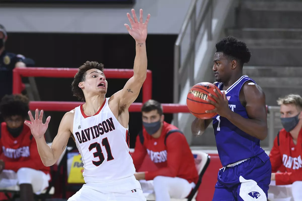 Davidson takes on High Point in non-conference basketball action at Belk Arena on Wednesday, November 25, 2020 in Davidson, North Carolina.