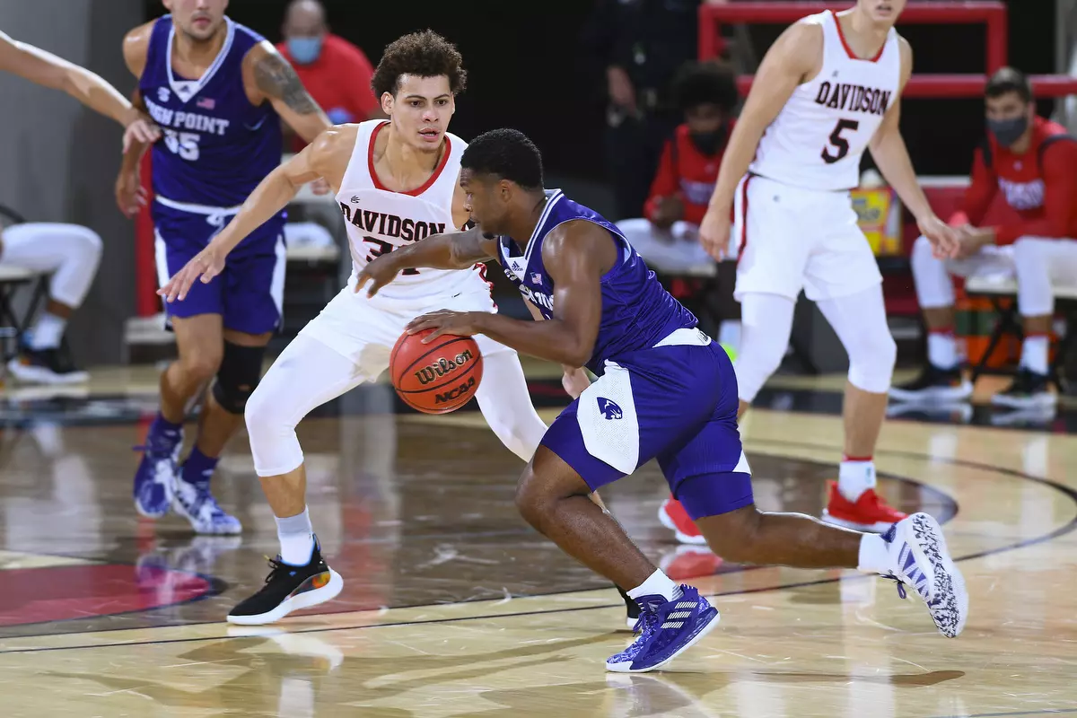 Davidson takes on High Point in non-conference basketball action at Belk Arena on Wednesday, November 25, 2020 in Davidson, North Carolina.