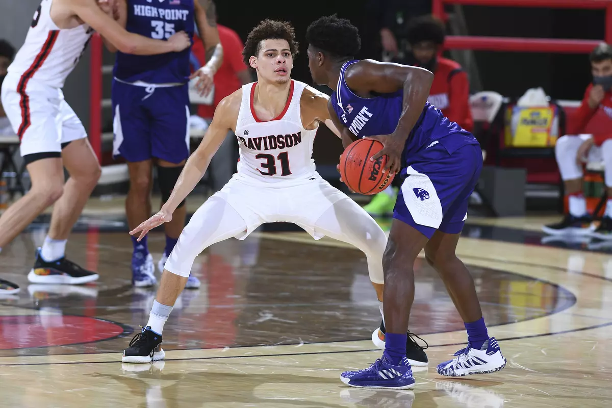 Davidson takes on High Point in non-conference basketball action at Belk Arena on Wednesday, November 25, 2020 in Davidson, North Carolina.