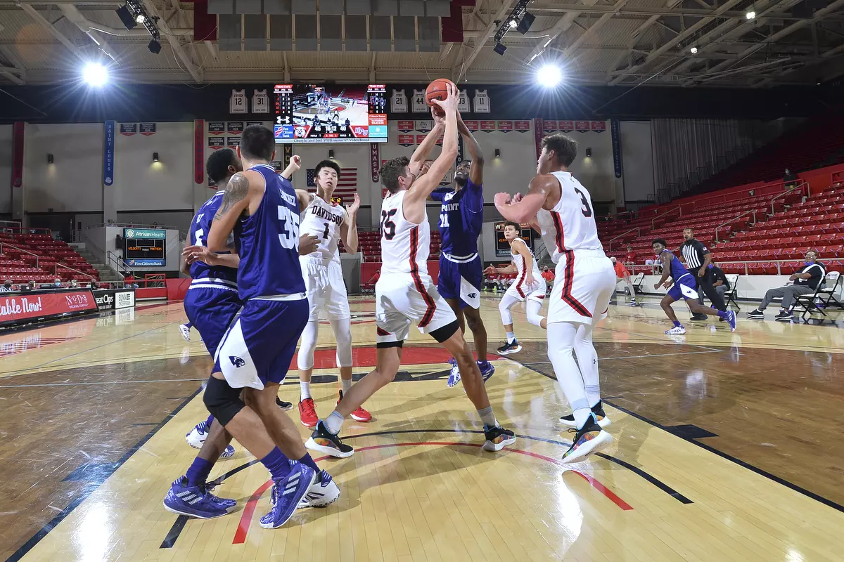 Davidson takes on High Point in non-conference basketball action at Belk Arena on Wednesday, November 25, 2020 in Davidson, North Carolina.