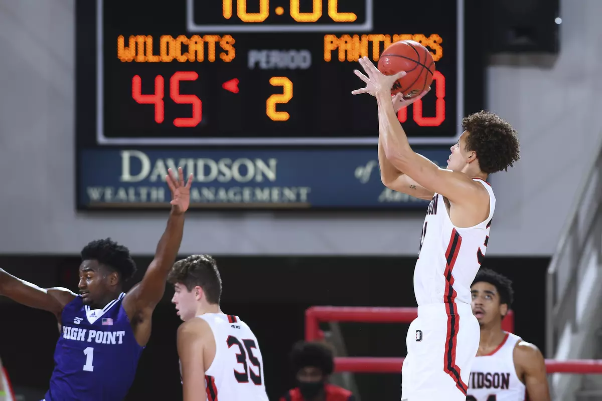 Davidson takes on High Point in non-conference basketball action at Belk Arena on Wednesday, November 25, 2020 in Davidson, North Carolina.