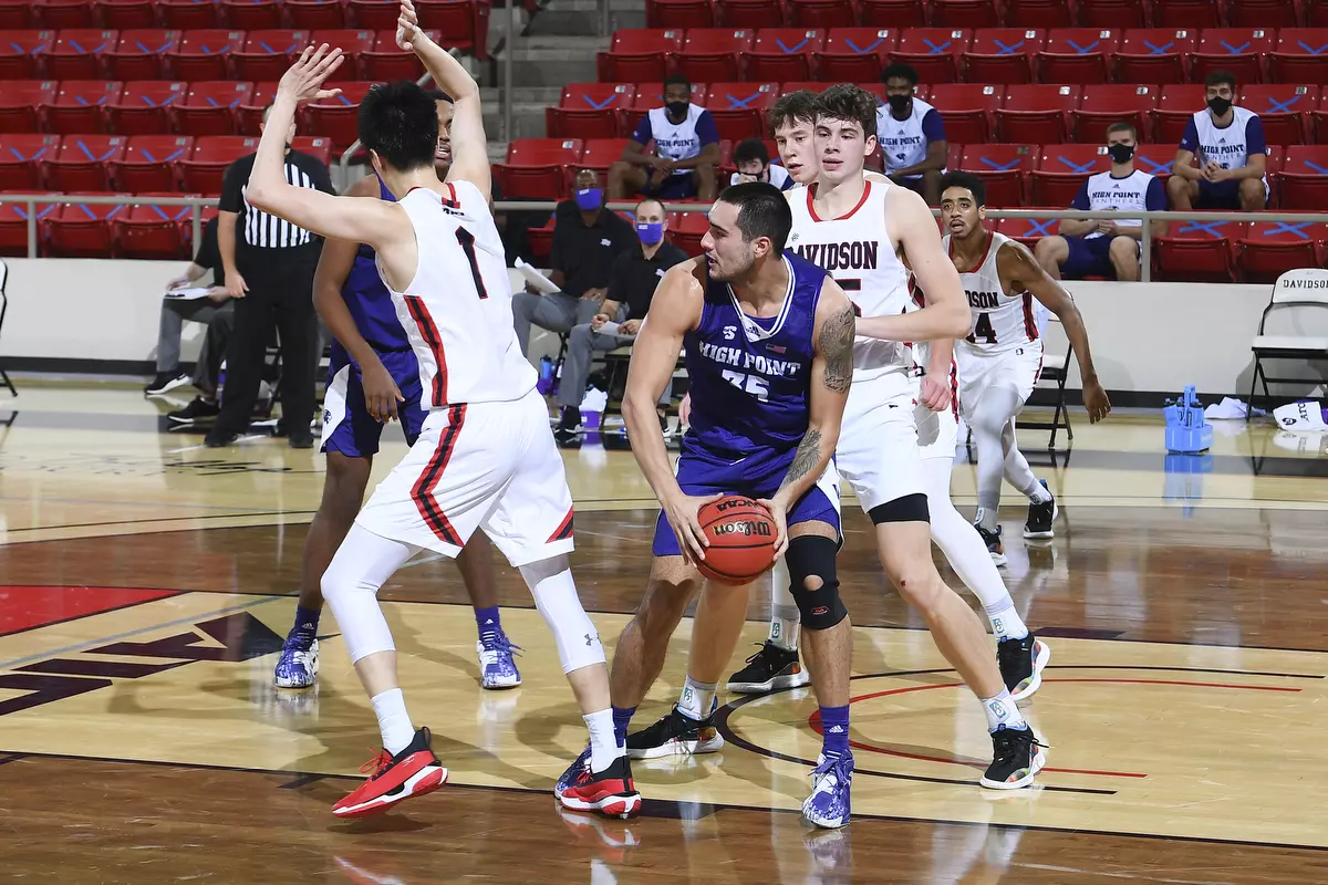 Davidson takes on High Point in non-conference basketball action at Belk Arena on Wednesday, November 25, 2020 in Davidson, North Carolina.
