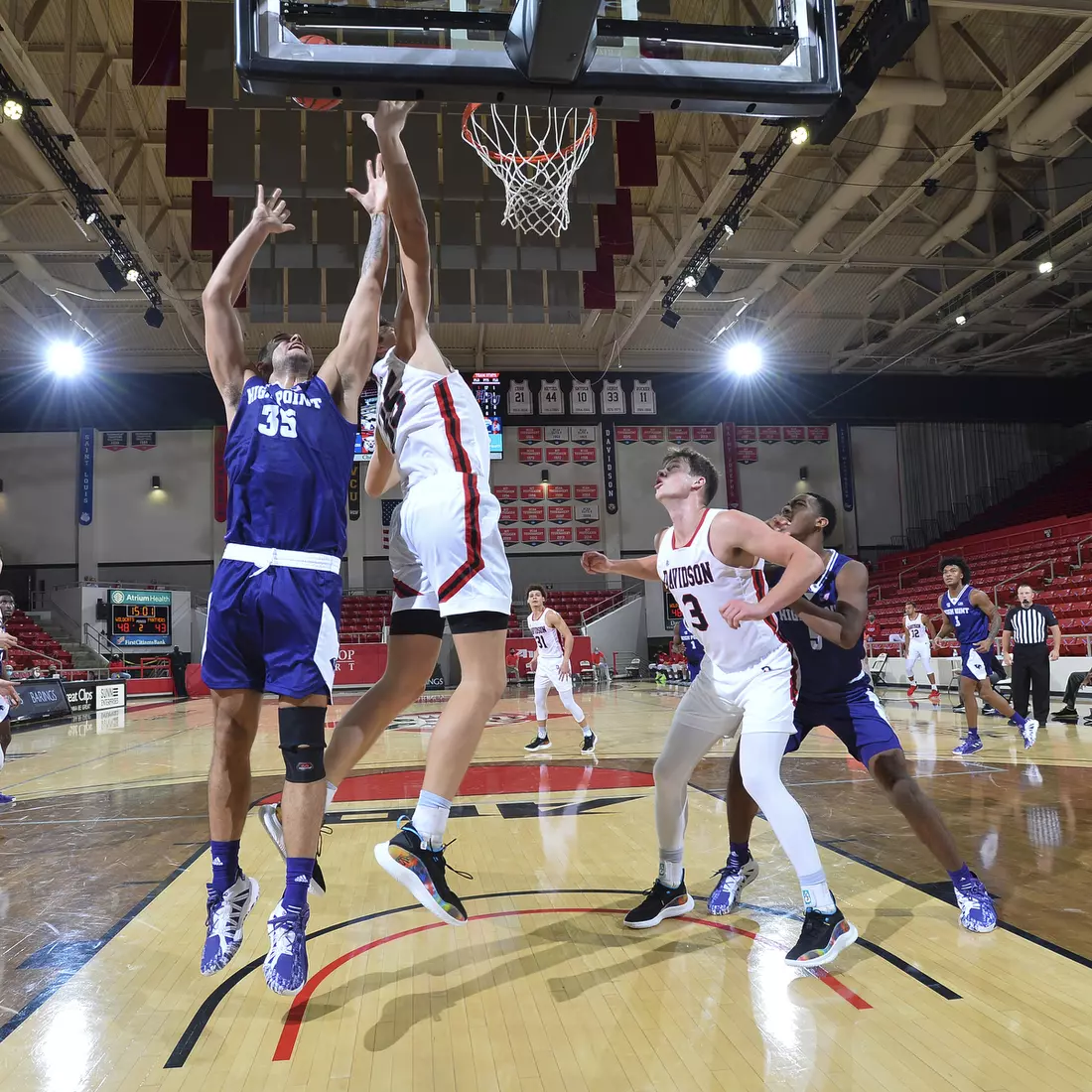Davidson takes on High Point in non-conference basketball action at Belk Arena on Wednesday, November 25, 2020 in Davidson, North Carolina.