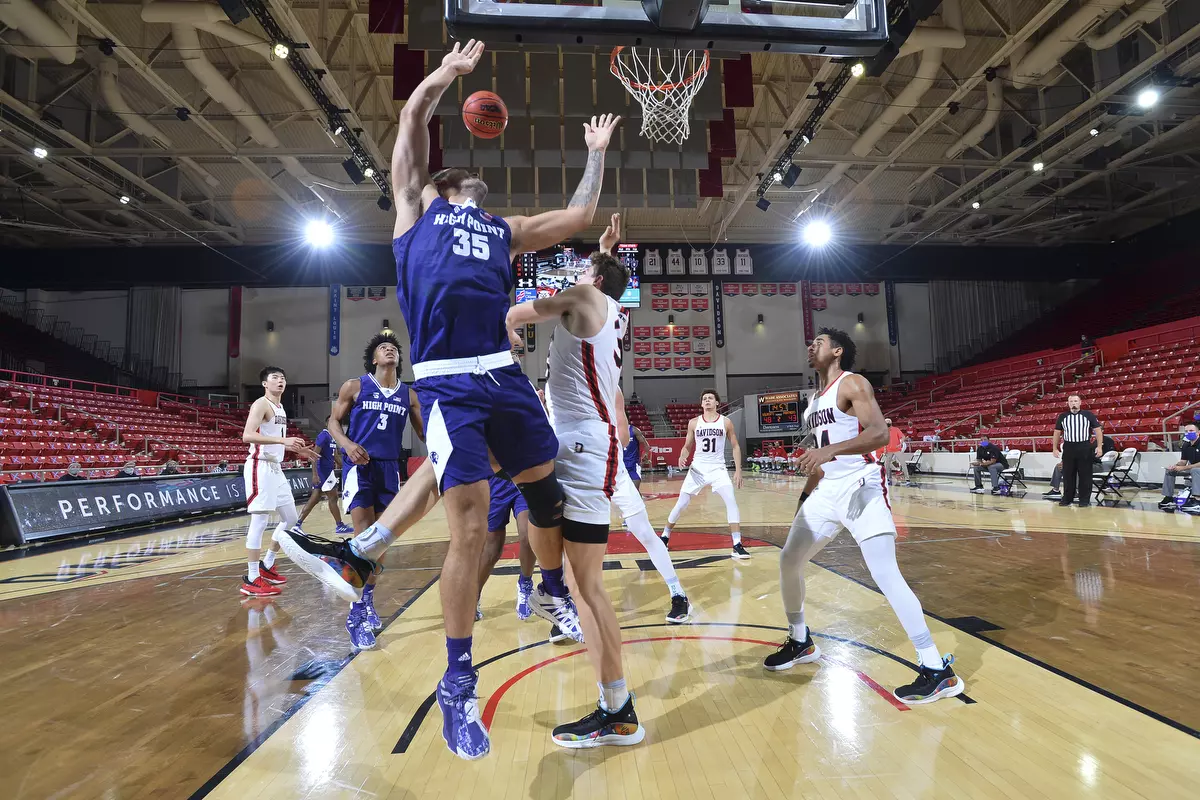 Davidson takes on High Point in non-conference basketball action at Belk Arena on Wednesday, November 25, 2020 in Davidson, North Carolina.
