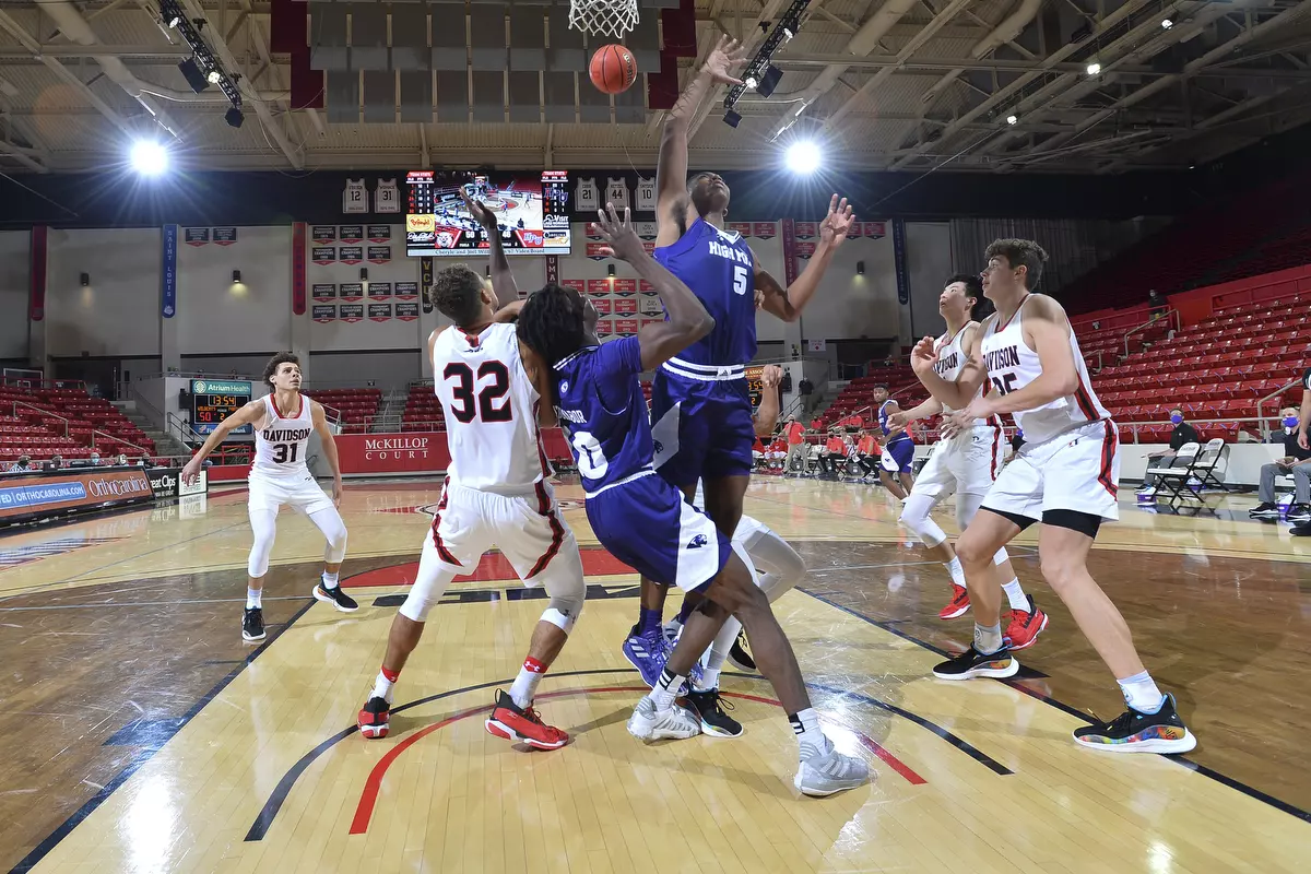 Davidson takes on High Point in non-conference basketball action at Belk Arena on Wednesday, November 25, 2020 in Davidson, North Carolina.