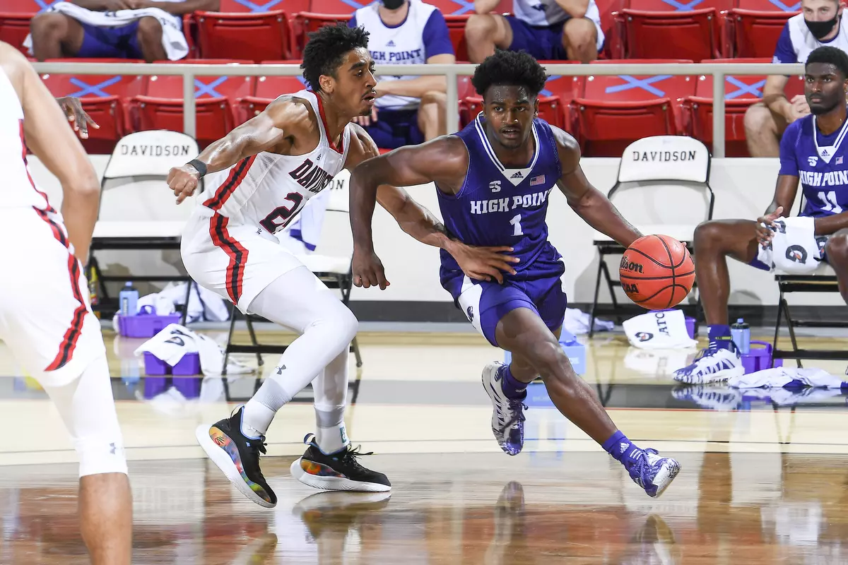 Davidson takes on High Point in non-conference basketball action at Belk Arena on Wednesday, November 25, 2020 in Davidson, North Carolina.