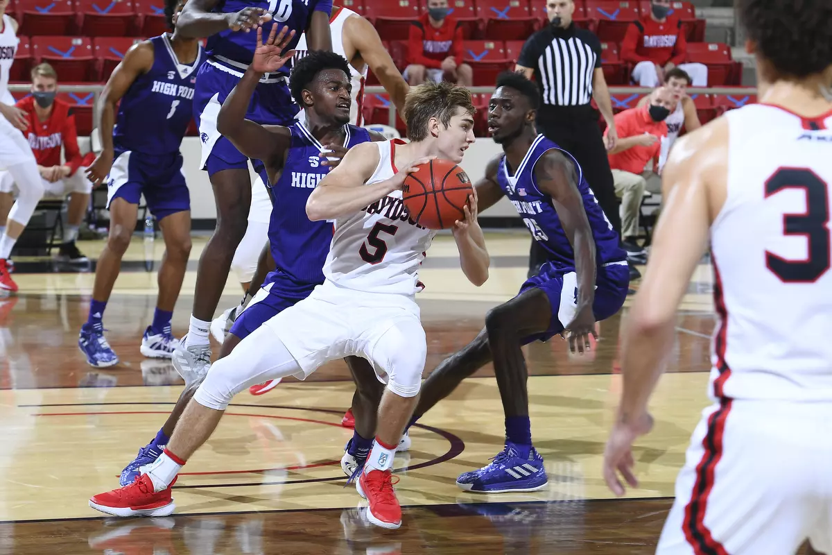 Davidson takes on High Point in non-conference basketball action at Belk Arena on Wednesday, November 25, 2020 in Davidson, North Carolina.