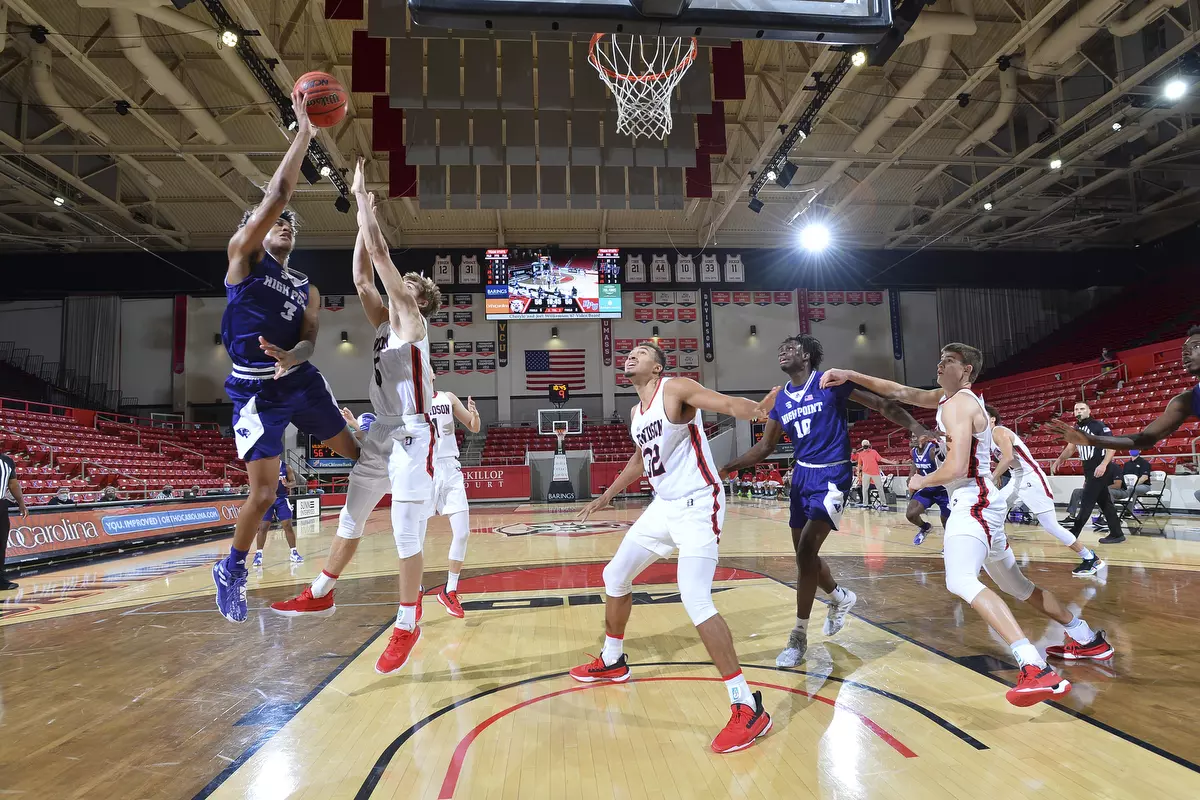 Davidson takes on High Point in non-conference basketball action at Belk Arena on Wednesday, November 25, 2020 in Davidson, North Carolina.