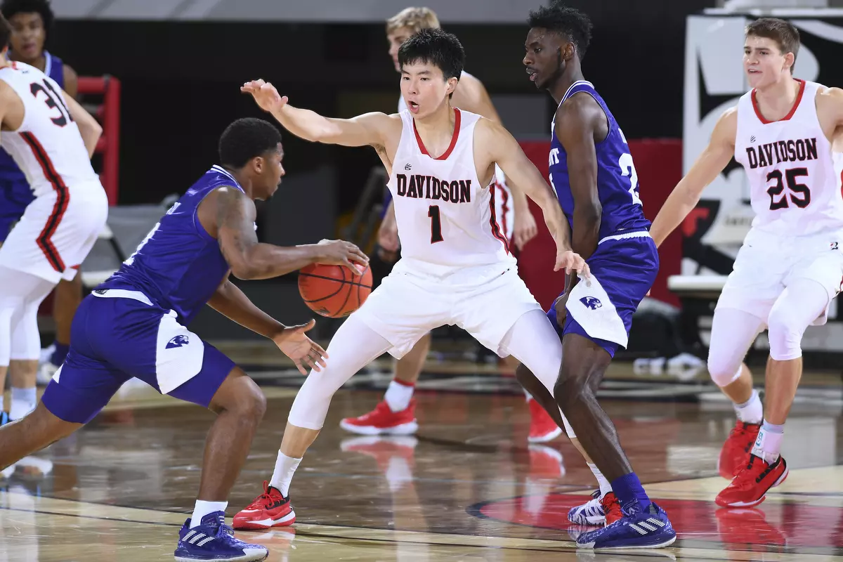 Davidson takes on High Point in non-conference basketball action at Belk Arena on Wednesday, November 25, 2020 in Davidson, North Carolina.