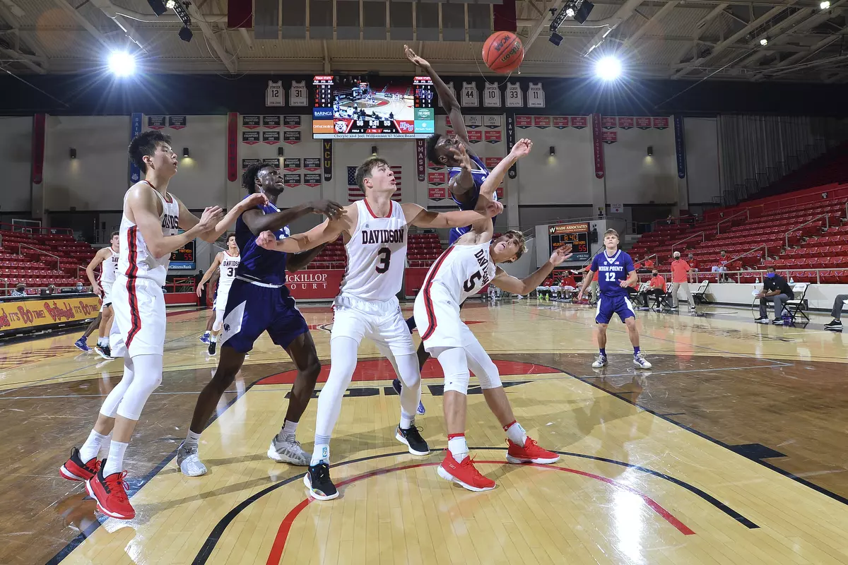 Davidson takes on High Point in non-conference basketball action at Belk Arena on Wednesday, November 25, 2020 in Davidson, North Carolina.