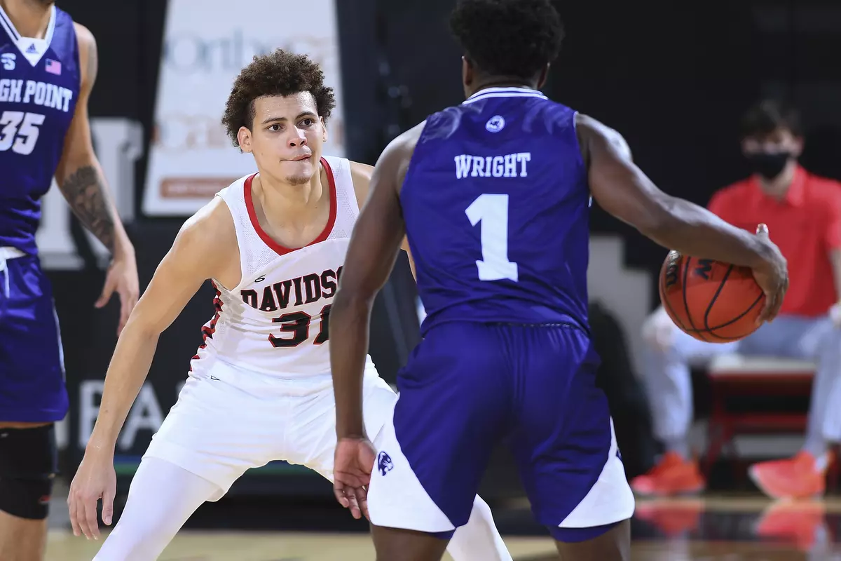 Davidson takes on High Point in non-conference basketball action at Belk Arena on Wednesday, November 25, 2020 in Davidson, North Carolina.