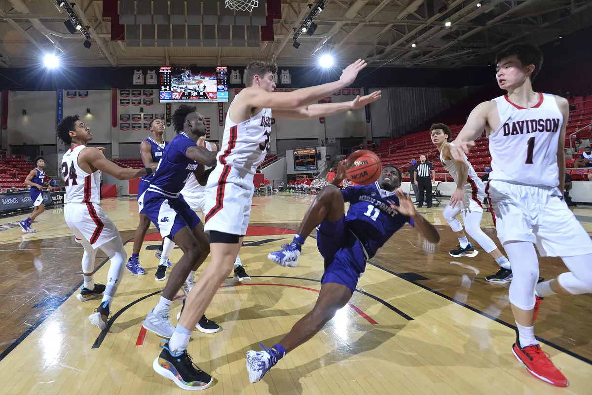 Davidson takes on High Point in non-conference basketball action at Belk Arena on Wednesday, November 25, 2020 in Davidson, North Carolina.
