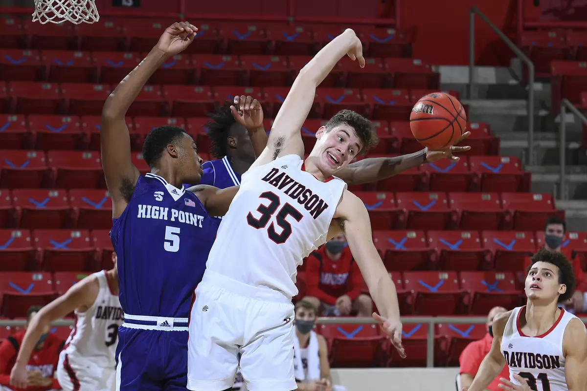 Davidson takes on High Point in non-conference basketball action at Belk Arena on Wednesday, November 25, 2020 in Davidson, North Carolina.