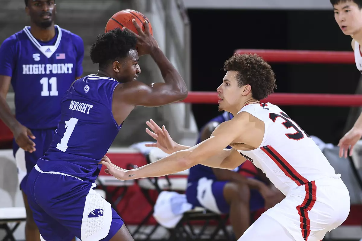 Davidson takes on High Point in non-conference basketball action at Belk Arena on Wednesday, November 25, 2020 in Davidson, North Carolina.