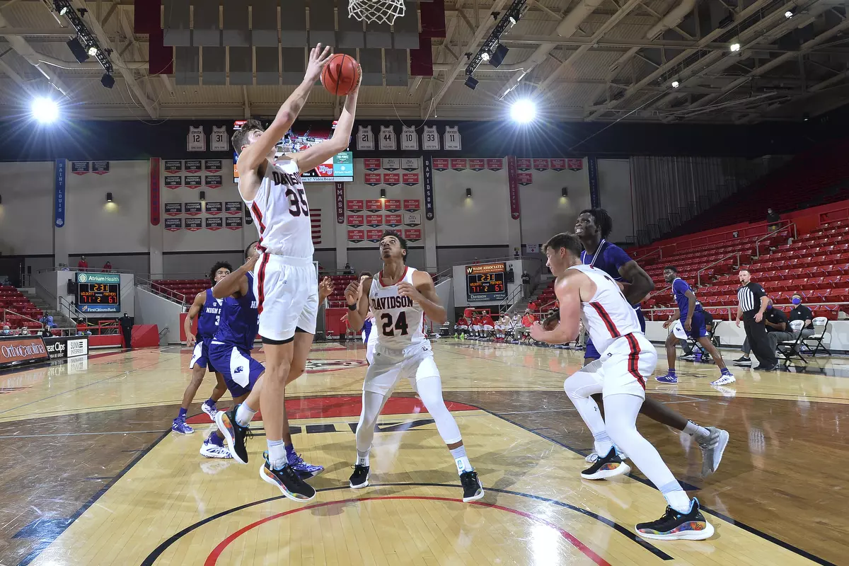 Davidson takes on High Point in non-conference basketball action at Belk Arena on Wednesday, November 25, 2020 in Davidson, North Carolina.