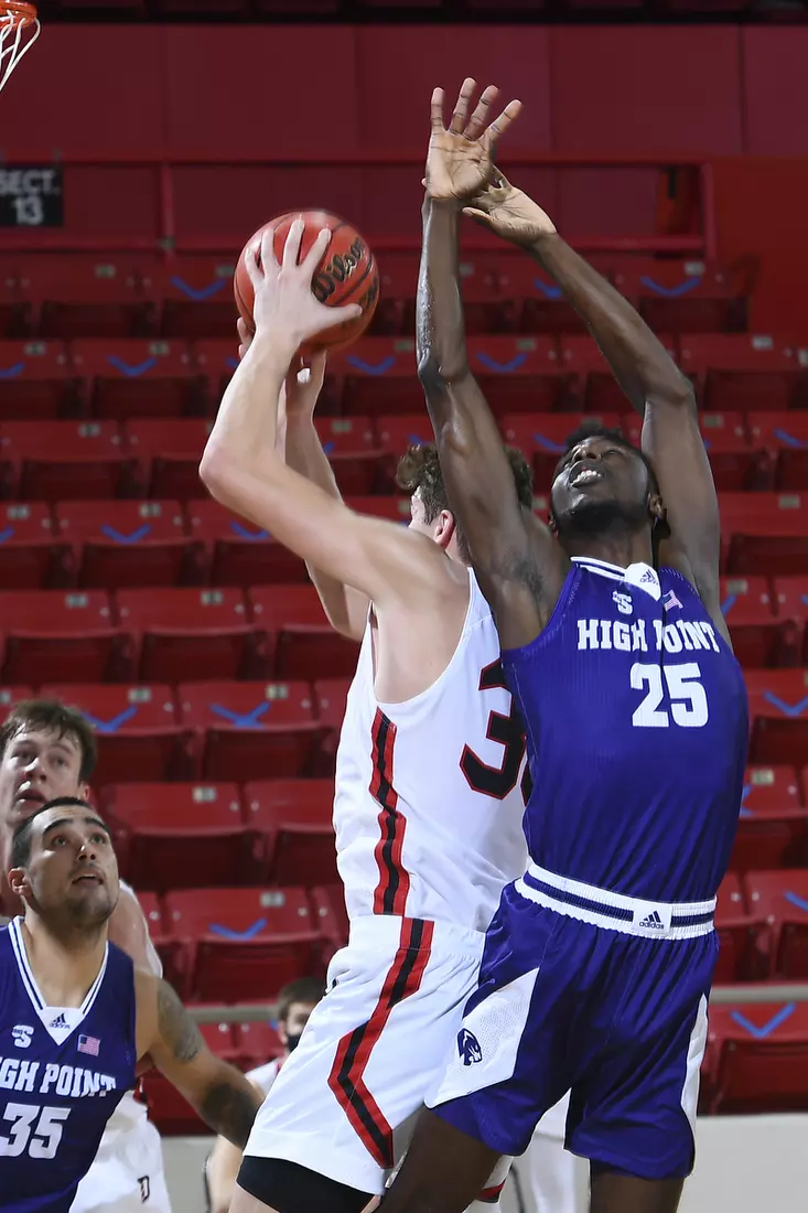 Davidson takes on High Point in non-conference basketball action at Belk Arena on Wednesday, November 25, 2020 in Davidson, North Carolina.