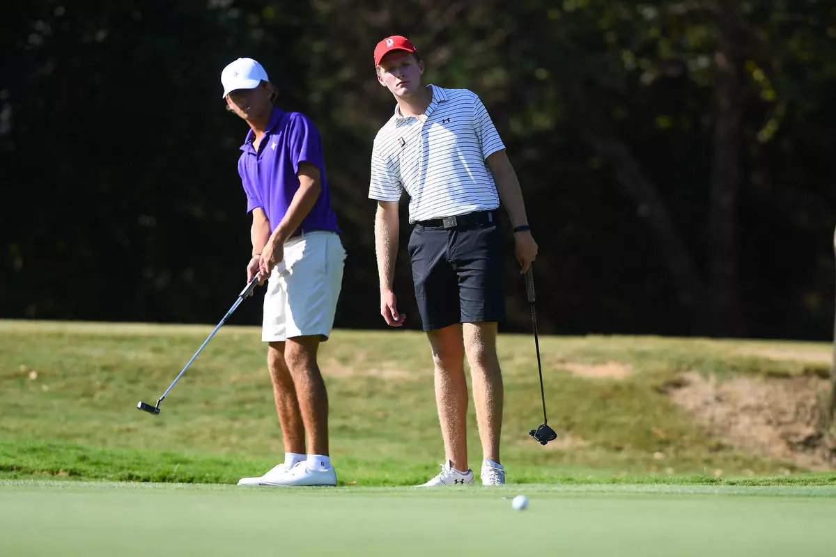 Teams participate in the 2019 River Run Collegiate men's golf tournament at River Run Country Club on Monday, September 23, 2019 in Davidson, North Carolina.
