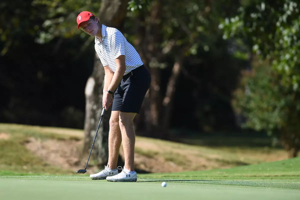 Teams participate in the 2019 River Run Collegiate men's golf tournament at River Run Country Club on Monday, September 23, 2019 in Davidson, North Carolina.