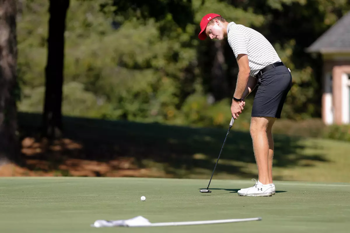 Teams participate in the 2019 River Run Collegiate men's golf tournament at River Run Country Club on Monday, September 23, 2019 in Davidson, North Carolina.