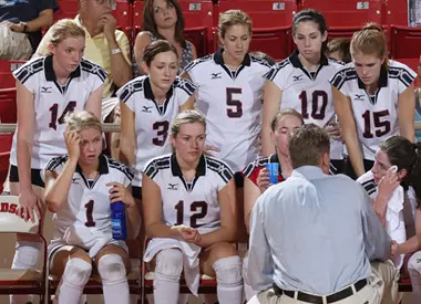 CofC Sweeps Wildcat Volleyball, 3-0, in SoCon Action Image