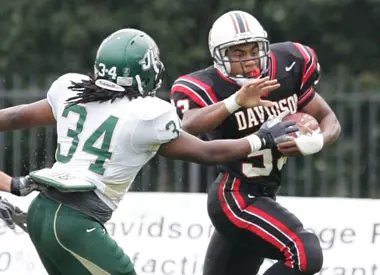 Chad Barnes runs against Jacksonville.