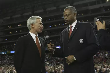 McKillop with Len Elmore