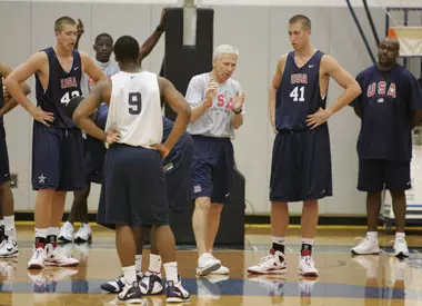 Bob McKillop coaches USA U18 Team.