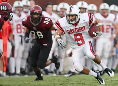 Myles Potter grinds for extra yardage.