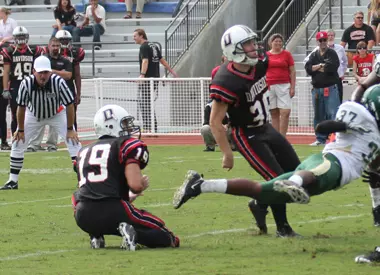 Ben Behrendt nails a kick against Jacksonville.