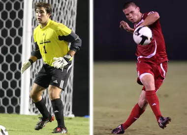 Senior tri-captains Robby Goldsberry (L) & Tim Roark (R)