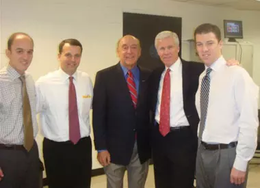 Coaching staff with Dick Vitale