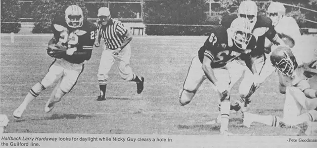 Larry Hardaway running ball