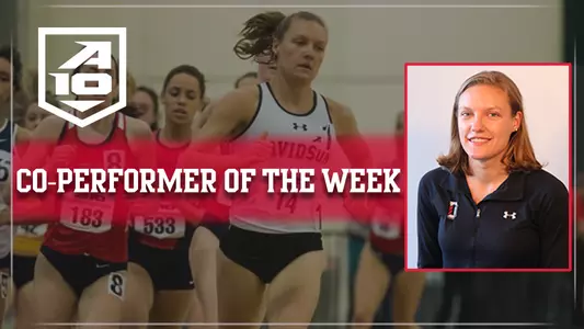 Graphic of Sarah Sears A-10 Player of the Week honors