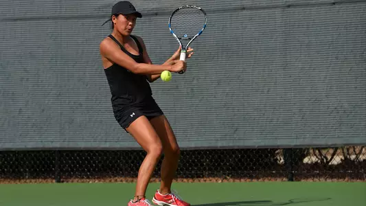 Samatha Armas action photo at A10 Tennis Championships