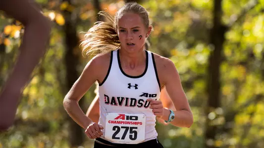 Photo of Katie MacTurk at the A-10 Cross Country Championship
