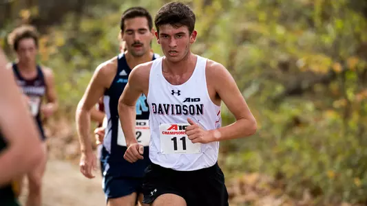 Photo of Sam Thomas at the A-10 Cross Country Championship