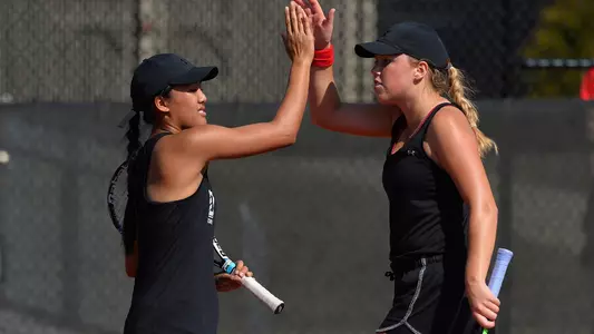 Davidson Women's Tennis action photo