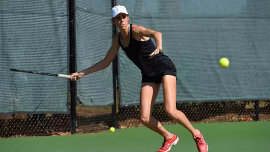 Anna Catharine Feaster Davidson women's tennis action photo